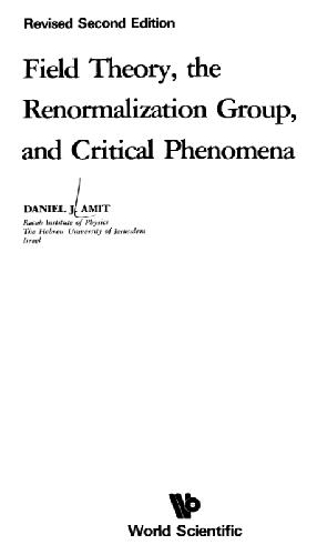 Field Theory the Renormalizati