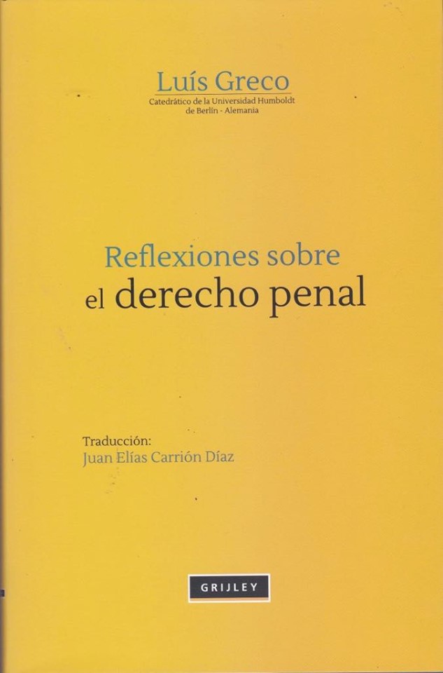 Reflexiones sobre el Derecho penal