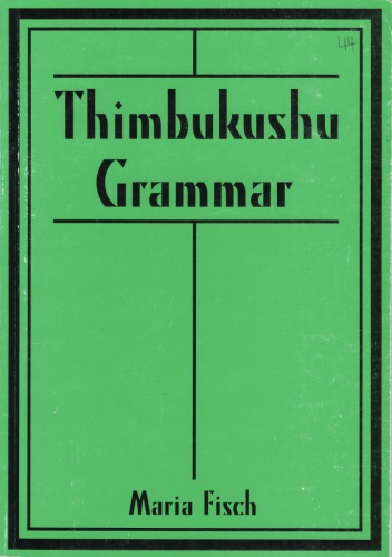 Thimbukushu Grammer