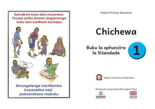 Chichewa 1. Buku la ophunzira la Sitandade