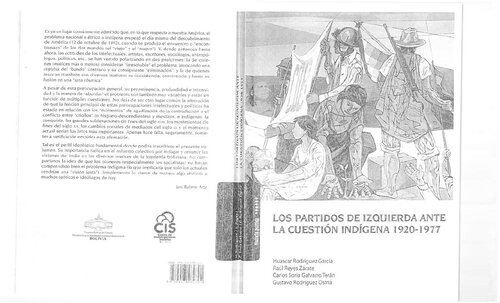 Los partidos de izquierda ante la cuestión indígena, 1920-1977