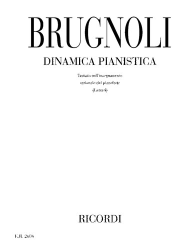 Dinamica pianistica. Trattato sull'insegnamento razionale del pianoforte