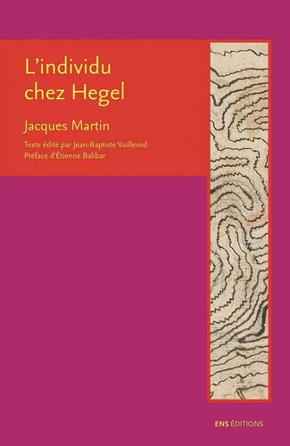 L'individu chez Hegel