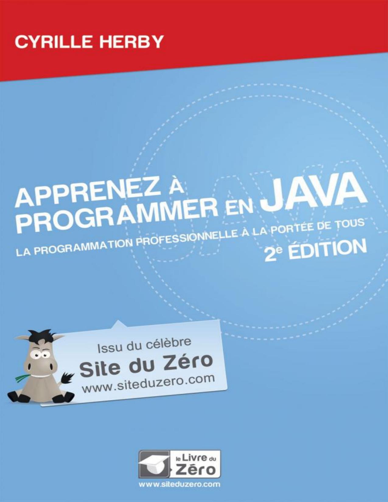 Apprenez à programmer en Java