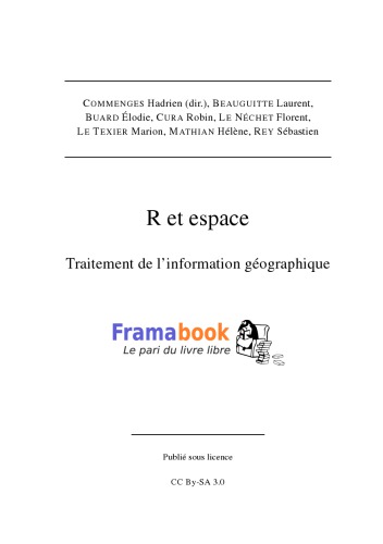 R et espace : traitement de l'information géographique