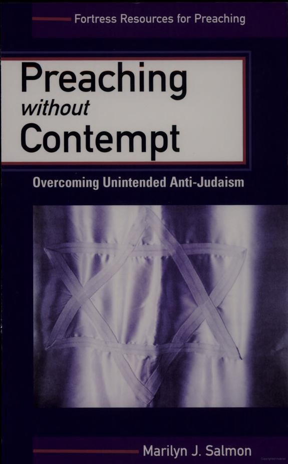 Preaching Without Contempt: Overcoming Unintended Anti-Judaism