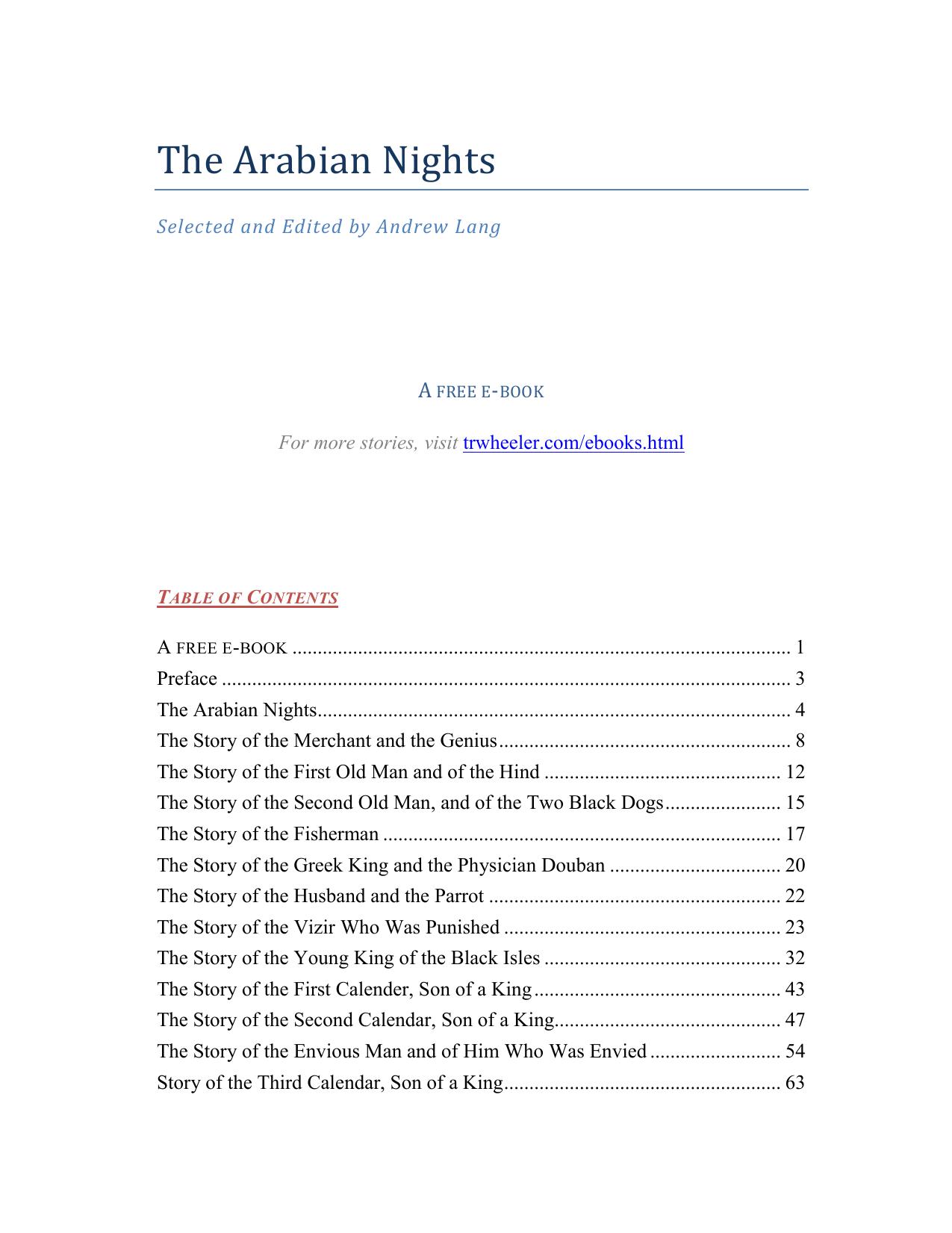 The Arabian Nights