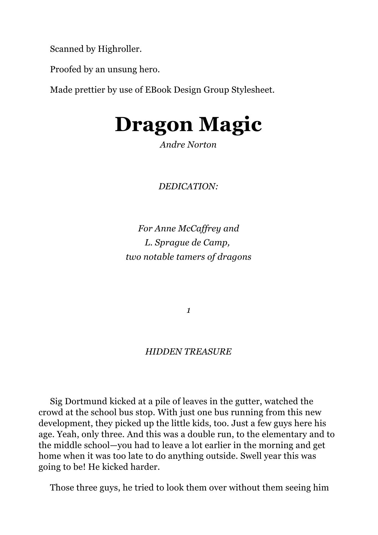 Andre Norton The Magic Books 03 Dragon Magic