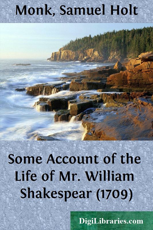 Some Account of the Life of Mr. William Shakespear (1709)