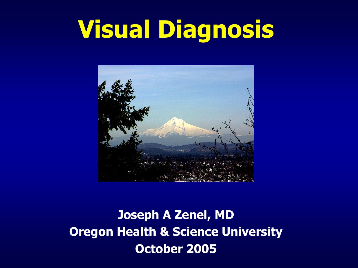 Visual Diagnosis ARS
