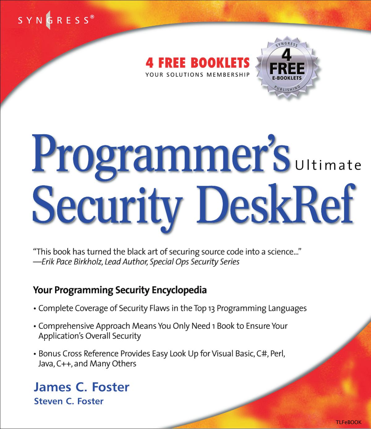 Programmer's Ultimate Security DeskRef