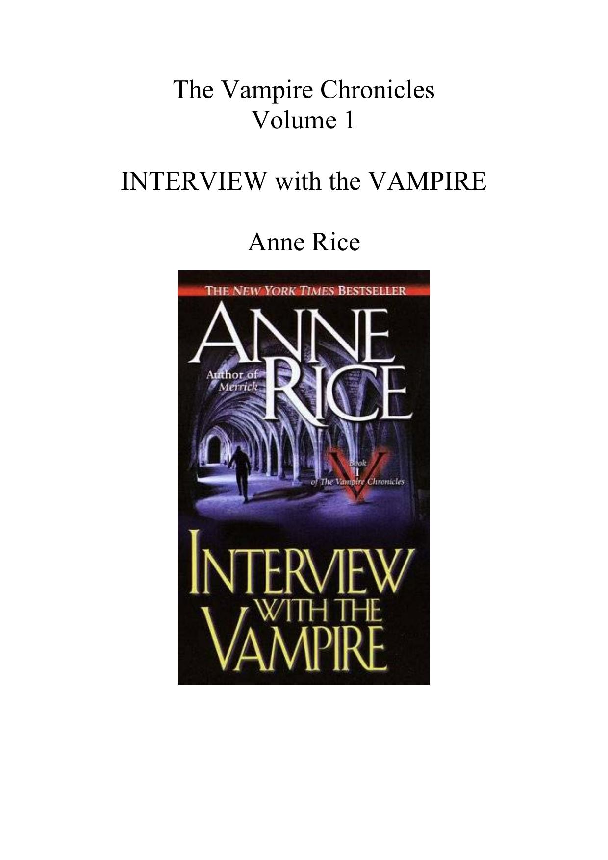 Interview With The Vampire