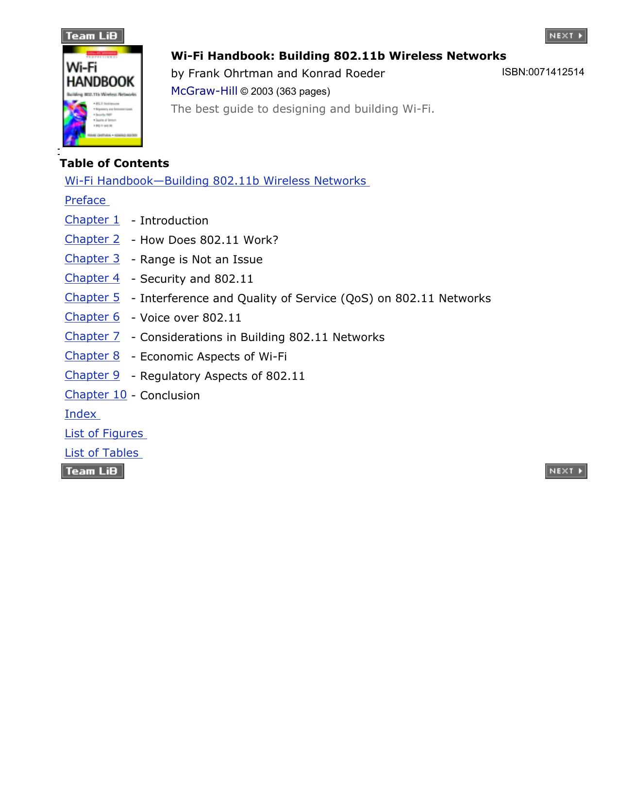 Table of Contents