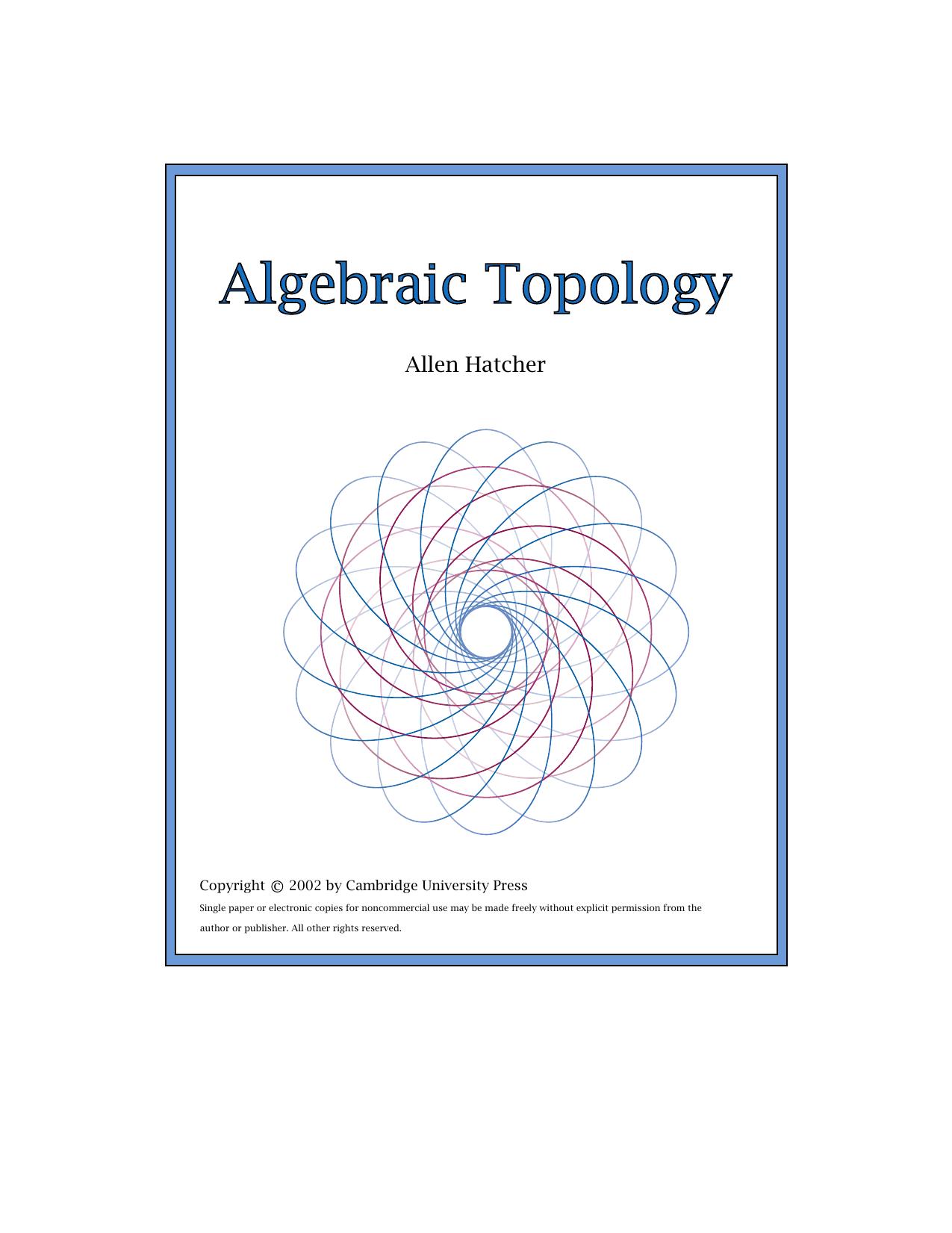 Algebraic Topology Allen Hatcher