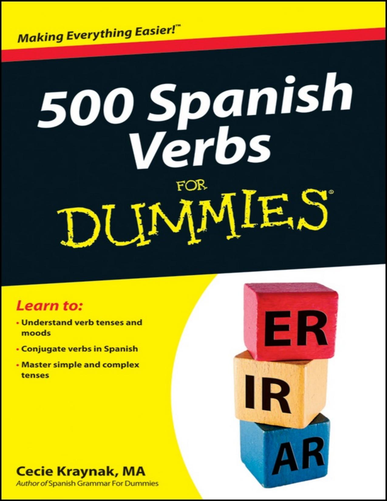 500 Spanish Verbs For Dummies - PDFDrive.com