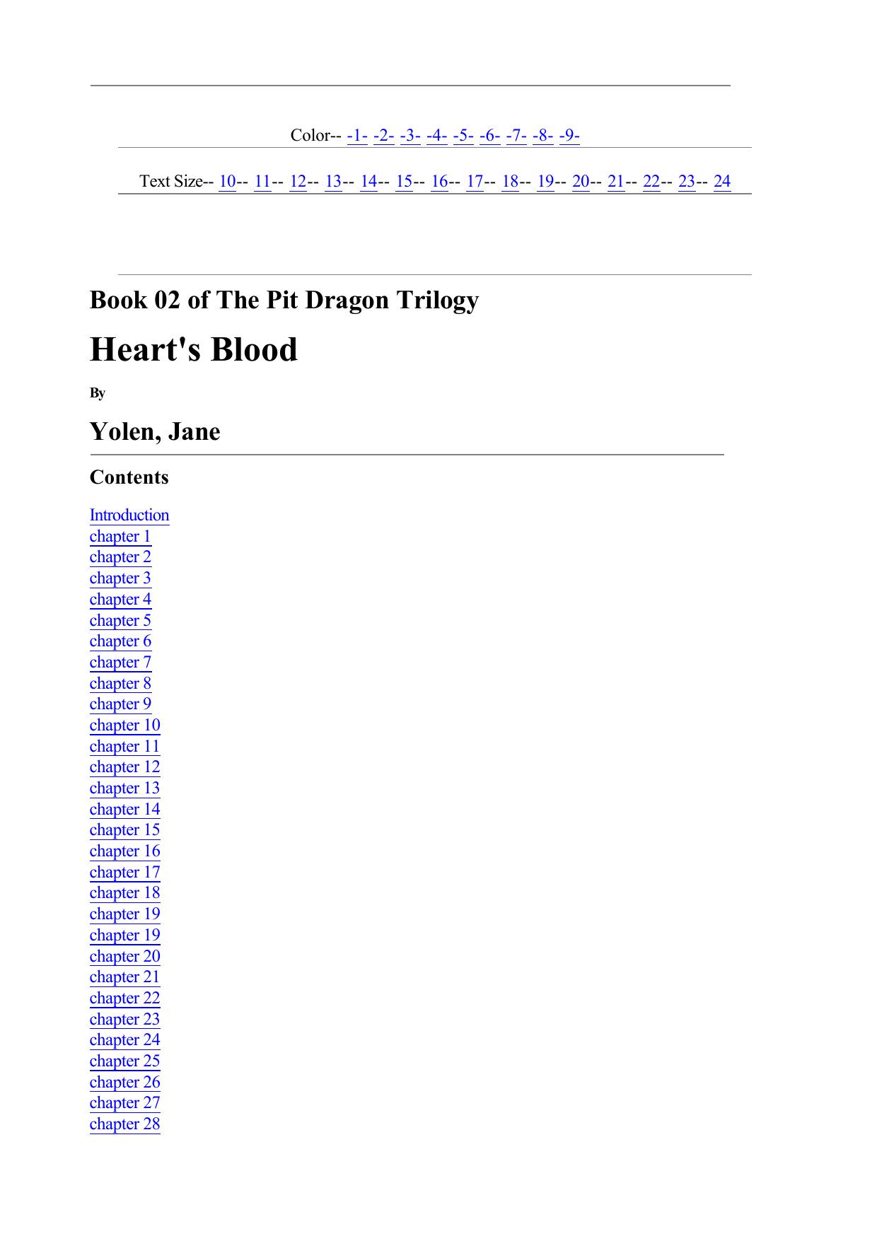 Jane Yolen Pit Dragon 02 Hearts Blood