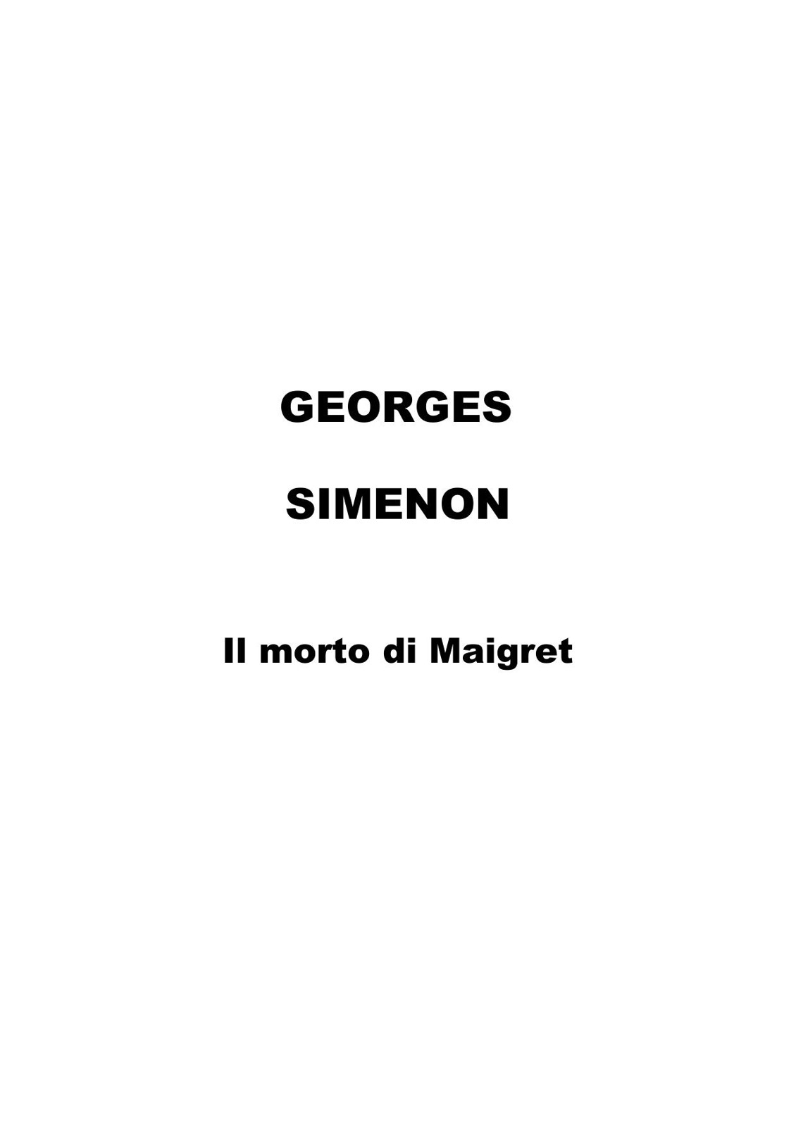 Il morto di Maigret (1948)