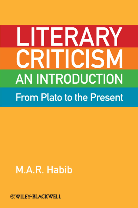 A History of Literary Criticism from Plato to the Present