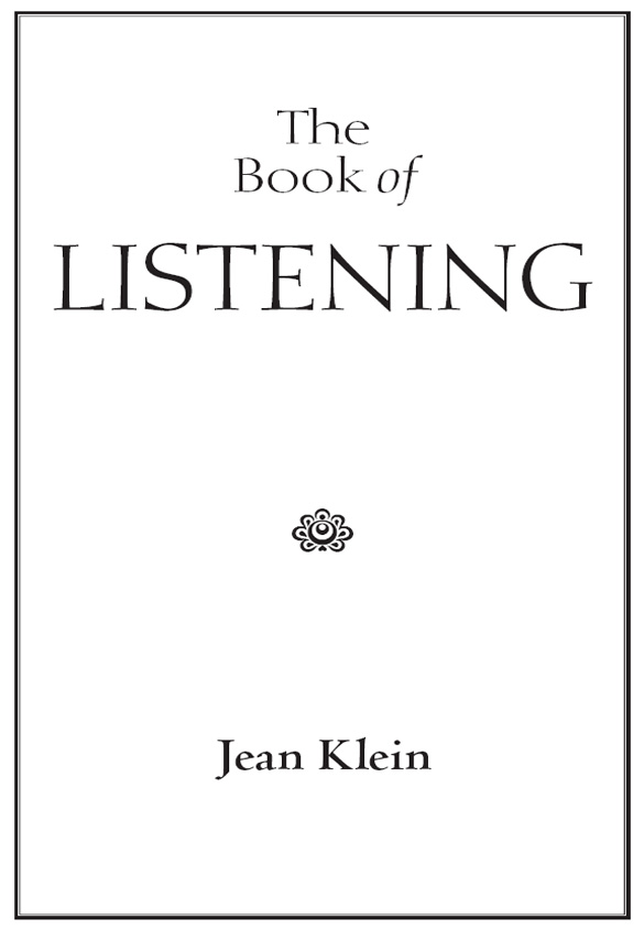 The Book of Listening