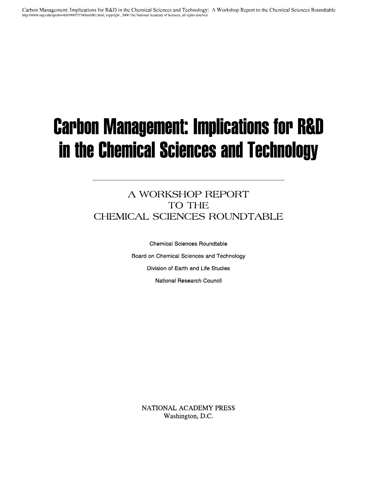 Carbon Management Implications