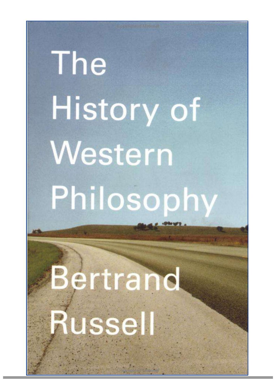 Bertrand Russell-A History of Western Philosophy-Touchstone (1967)