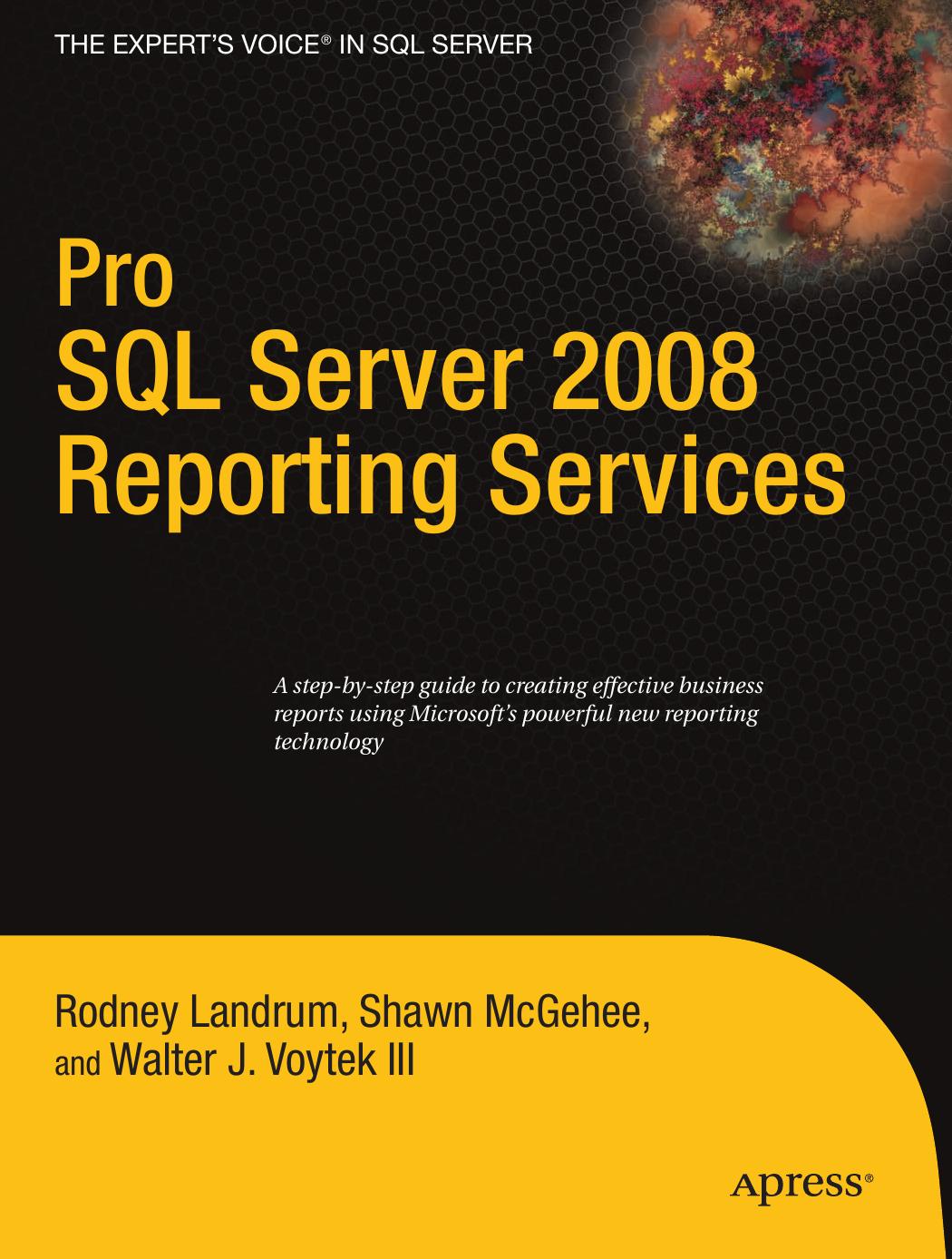 Pro Sql Server 2008 Reporting Services