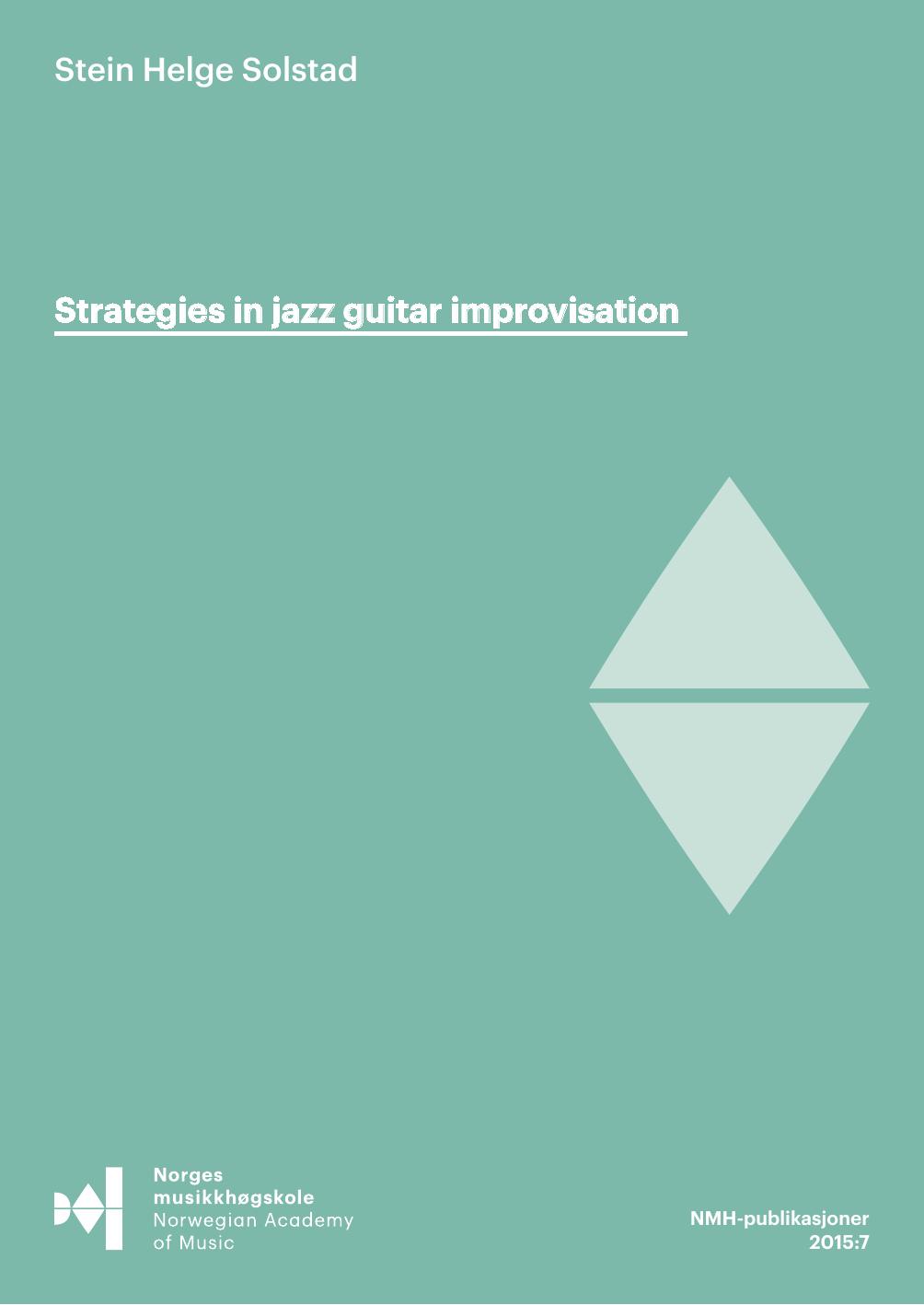 Strategies In Jazz Guitar Improvisation