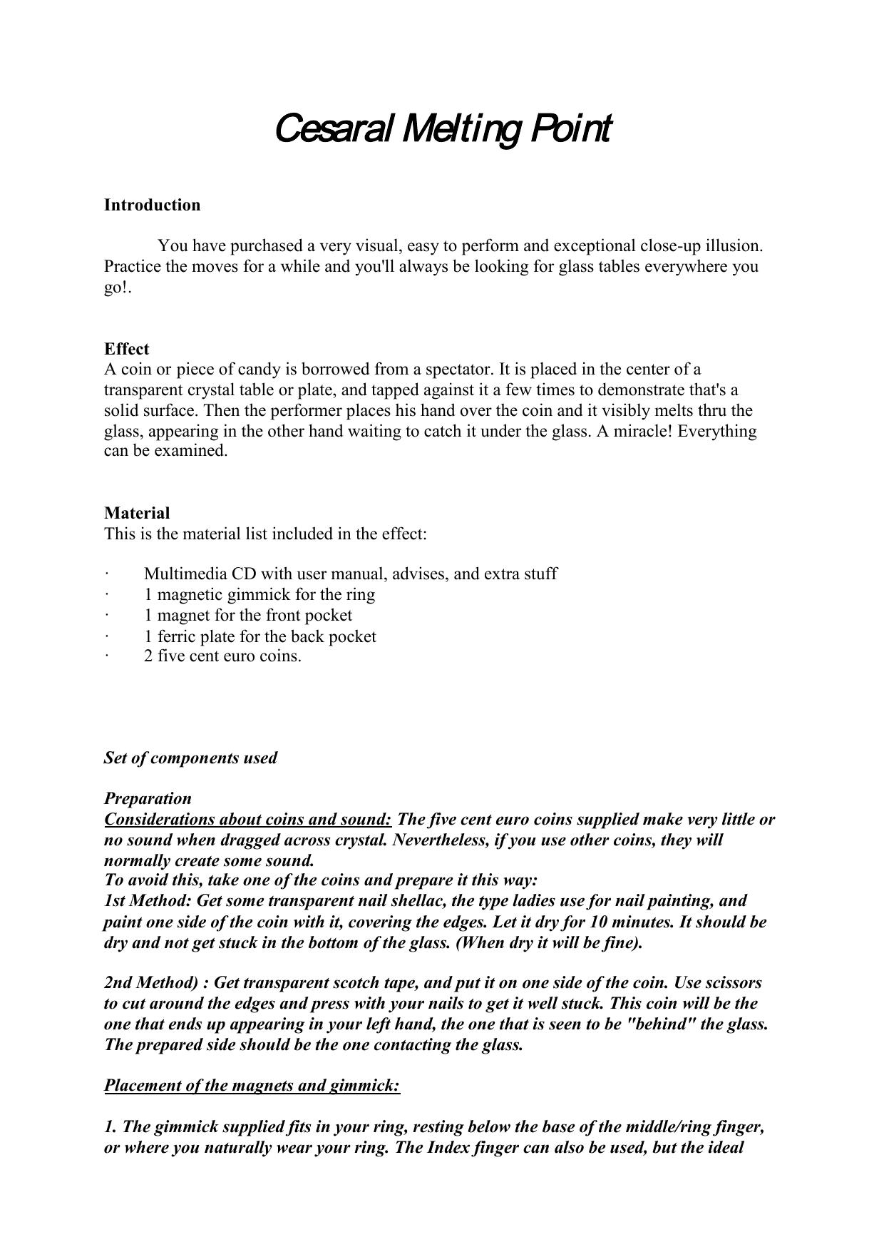 Microsoft Word - Cesaral Melting Point.doc