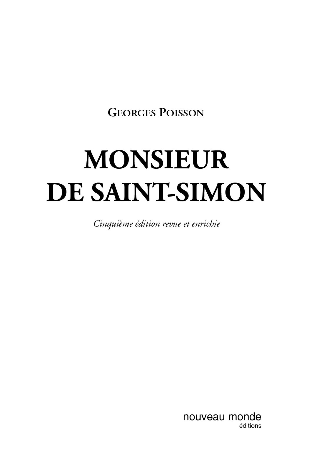 Monsieur de Saint-Simon