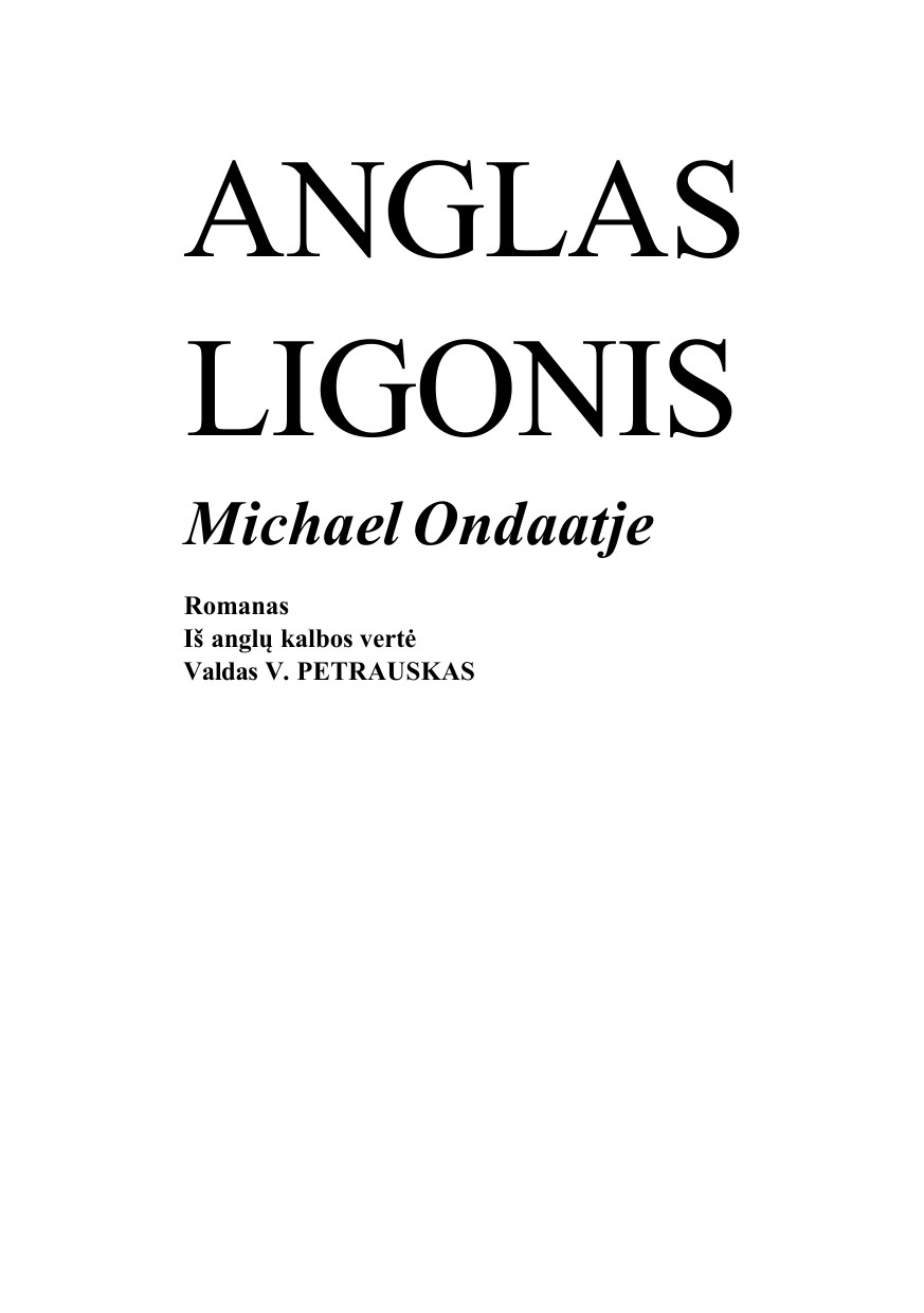 Anglas ligonis