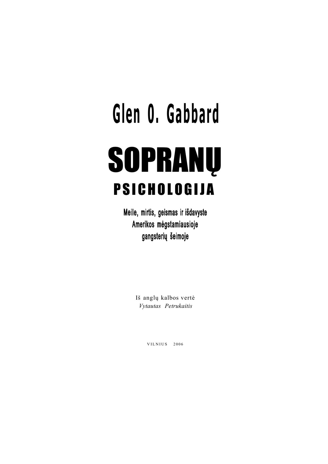 Sopranų psichologija