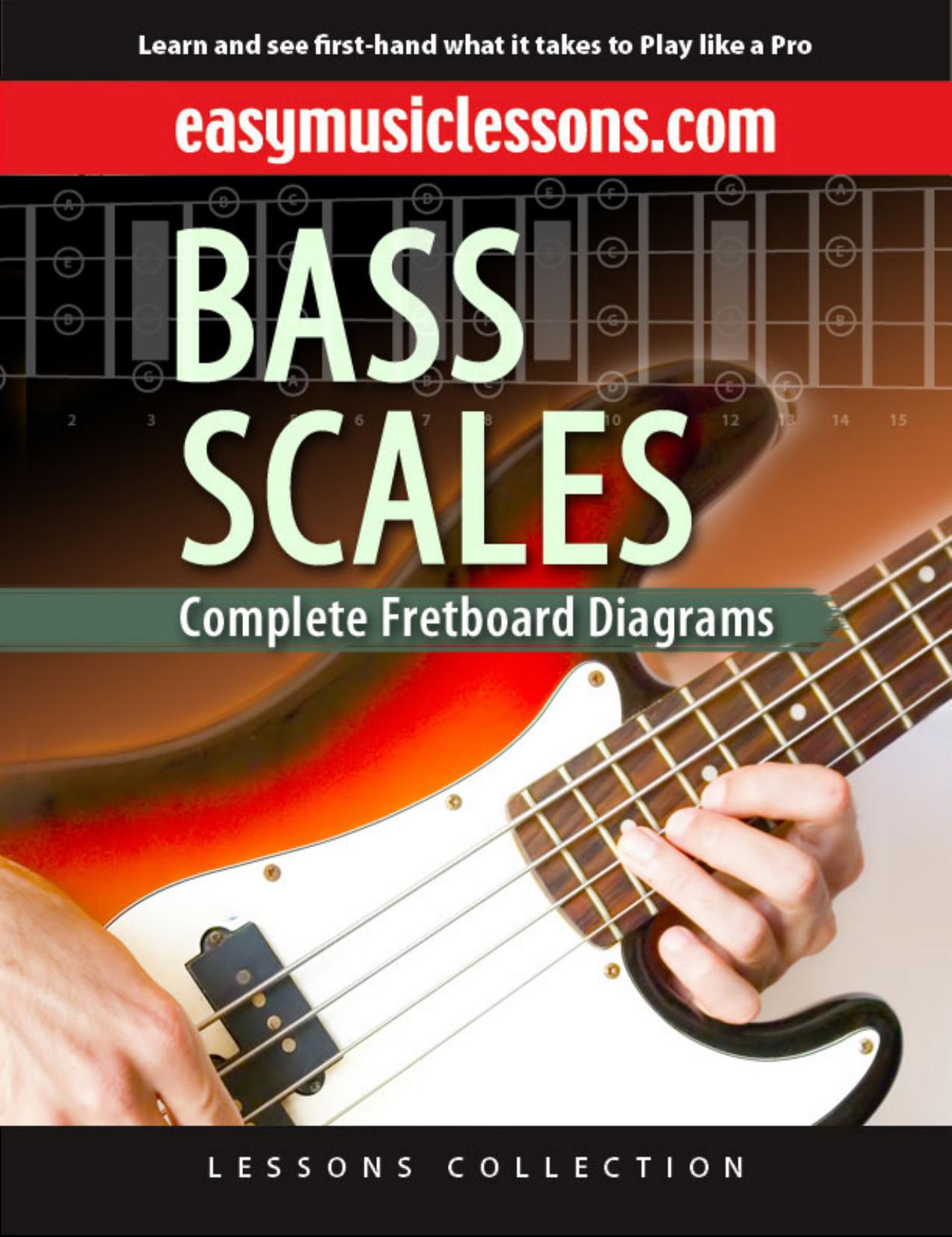 Dias J P Bass Scales Complete Fretboard Diagram