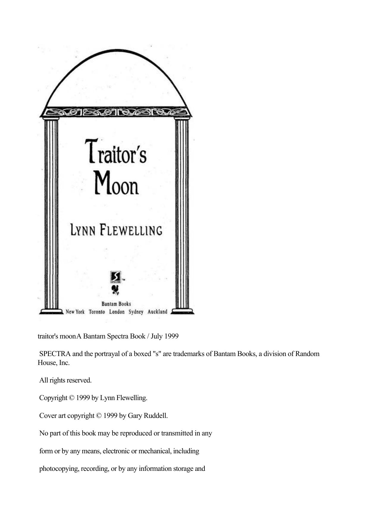 Lynn Flewelling Nightrunners 03 Traitor s Moon