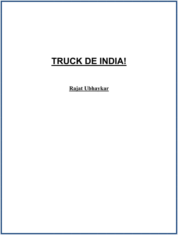 Truck de India!