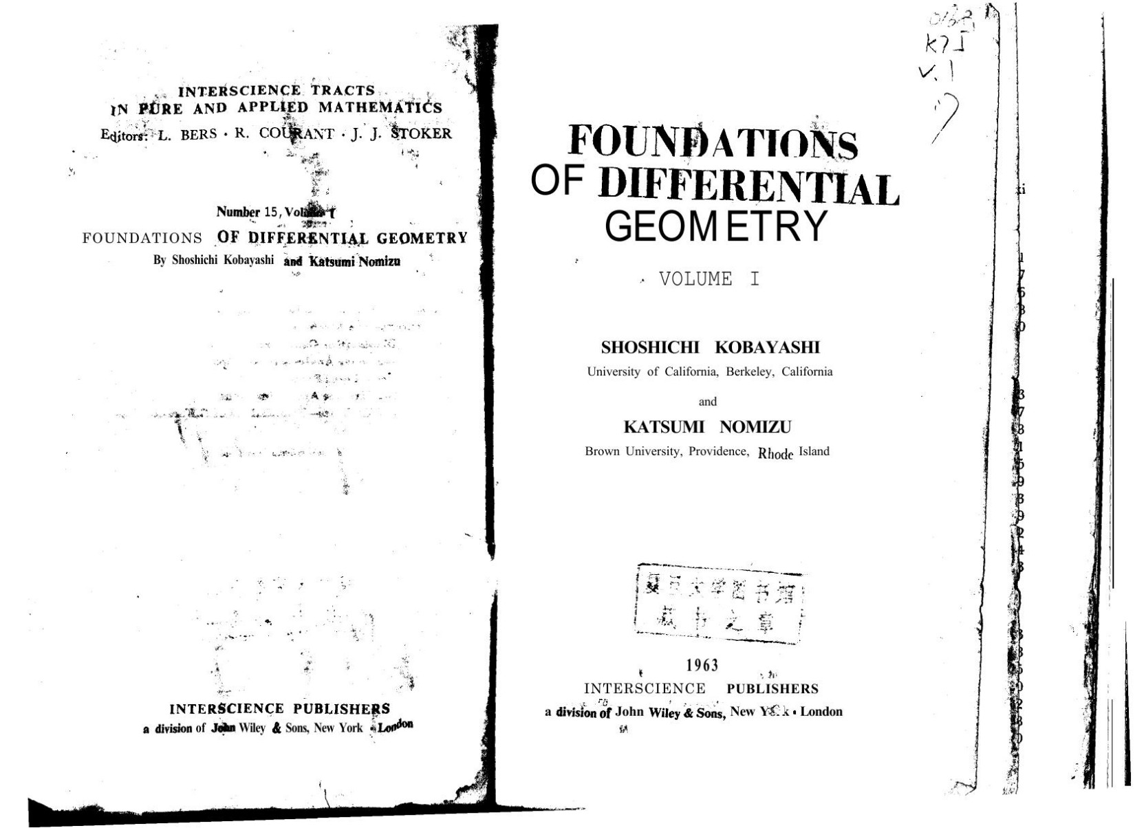 Foundations Of Differential Geometry Kobayashi Nomizu Vol1