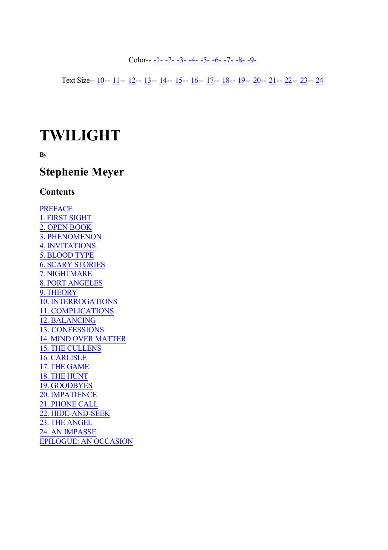 Stephenie Meyer Twilight 01 Twilight