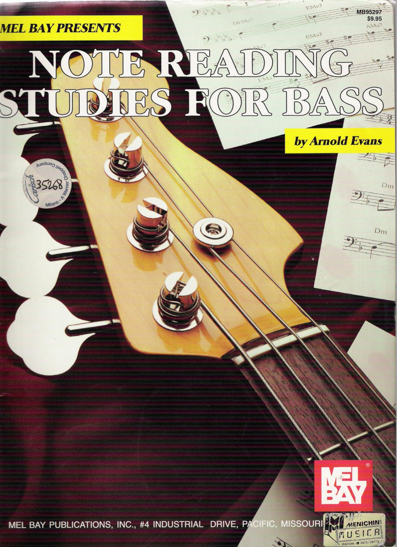 Evans Arnold Note Reading Studies For Bass