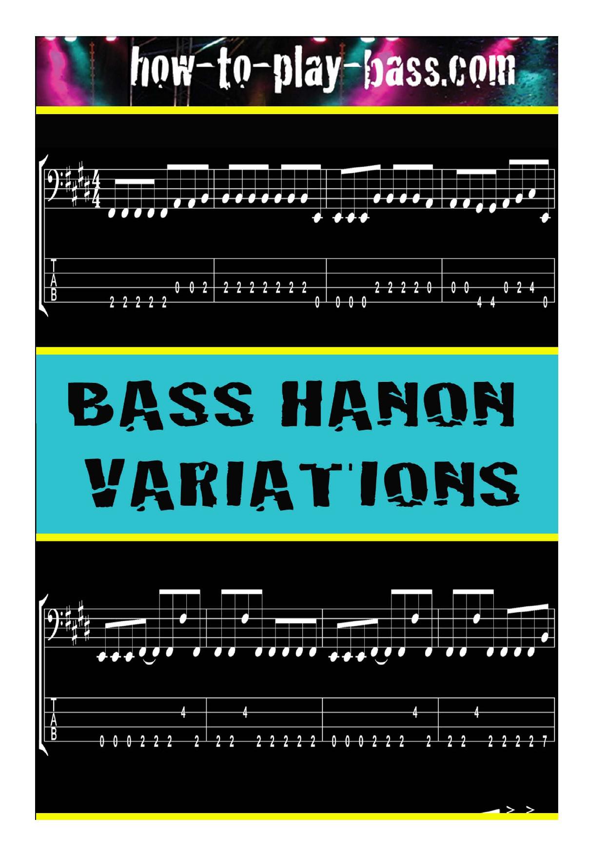 Wolfe Paul Bass Hanon Variations