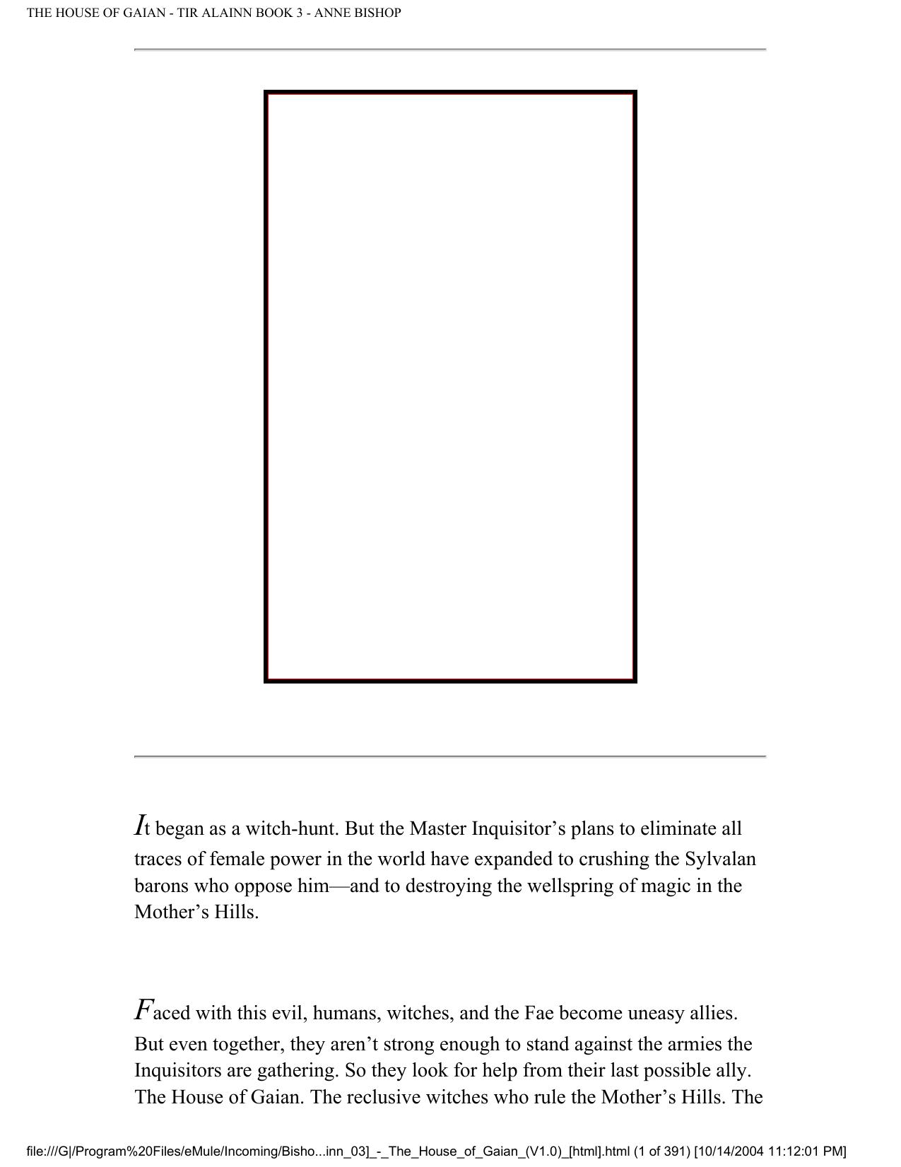 THE HOUSE OF GAIAN - TIR ALAINN BOOK 3 - ANNE BISHOP