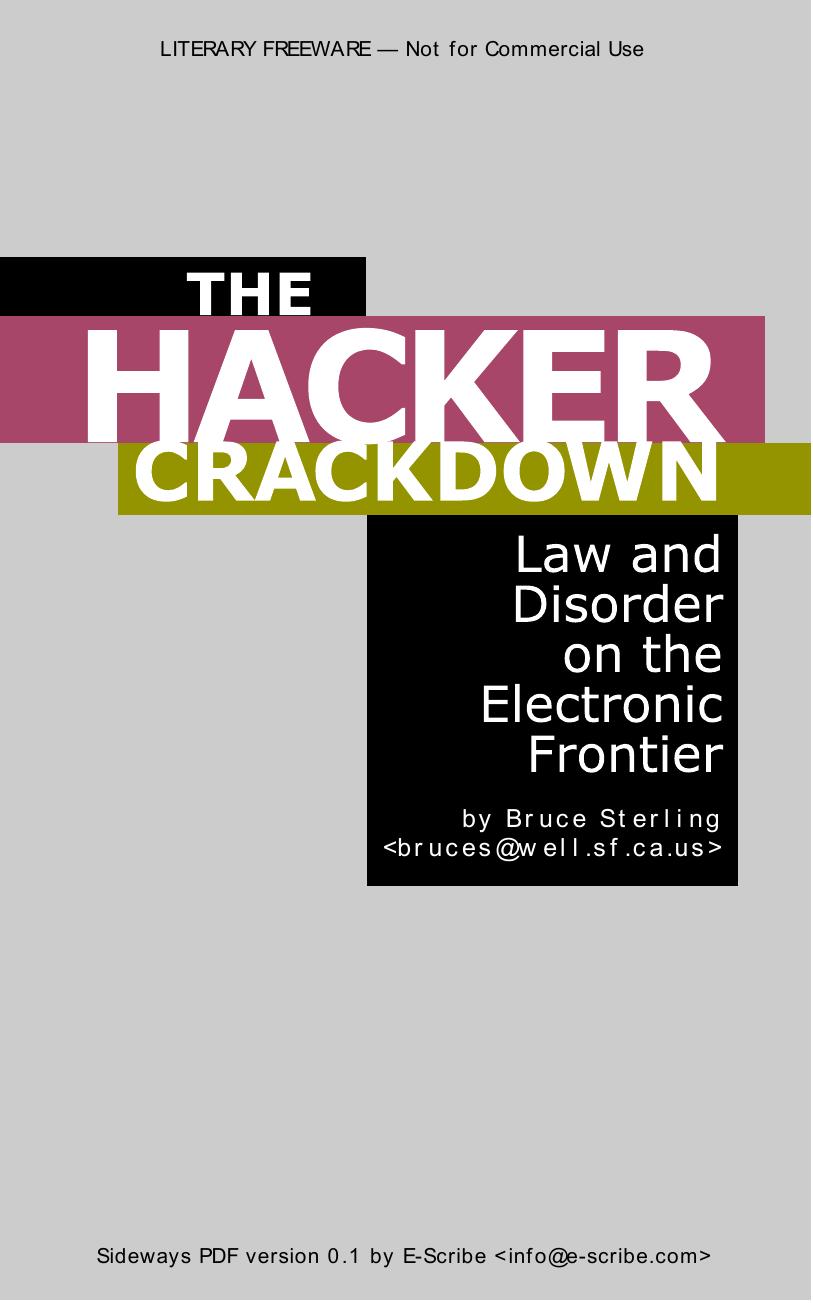 The Hacker Crackdown