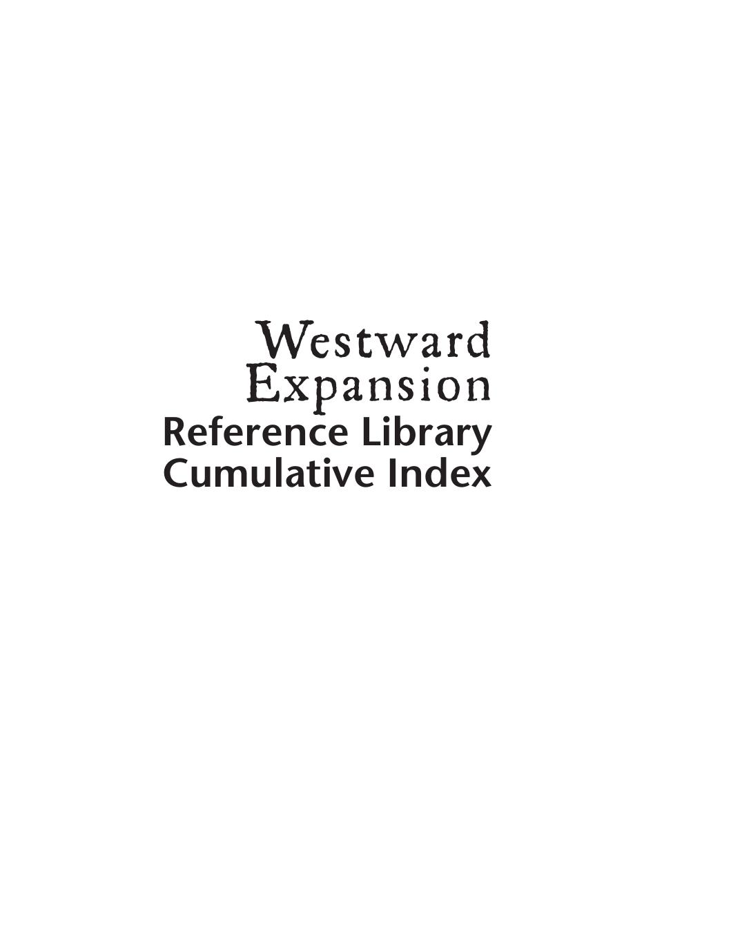 U X L Westward Expansion Reference Library V 1 Archives