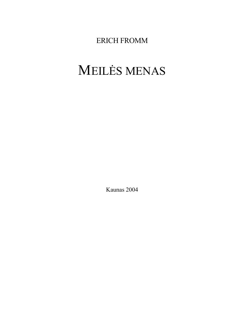 Meilės menas