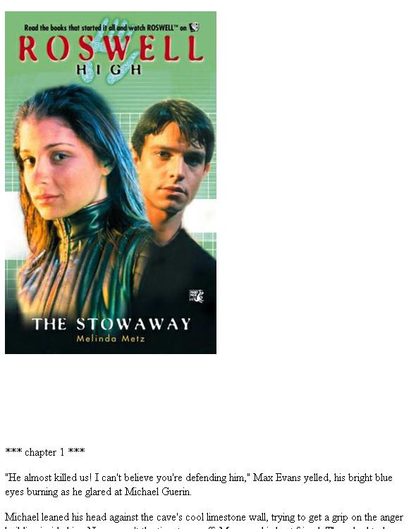 The Stowaway (Roswell High Series #6) by Melinda Metz