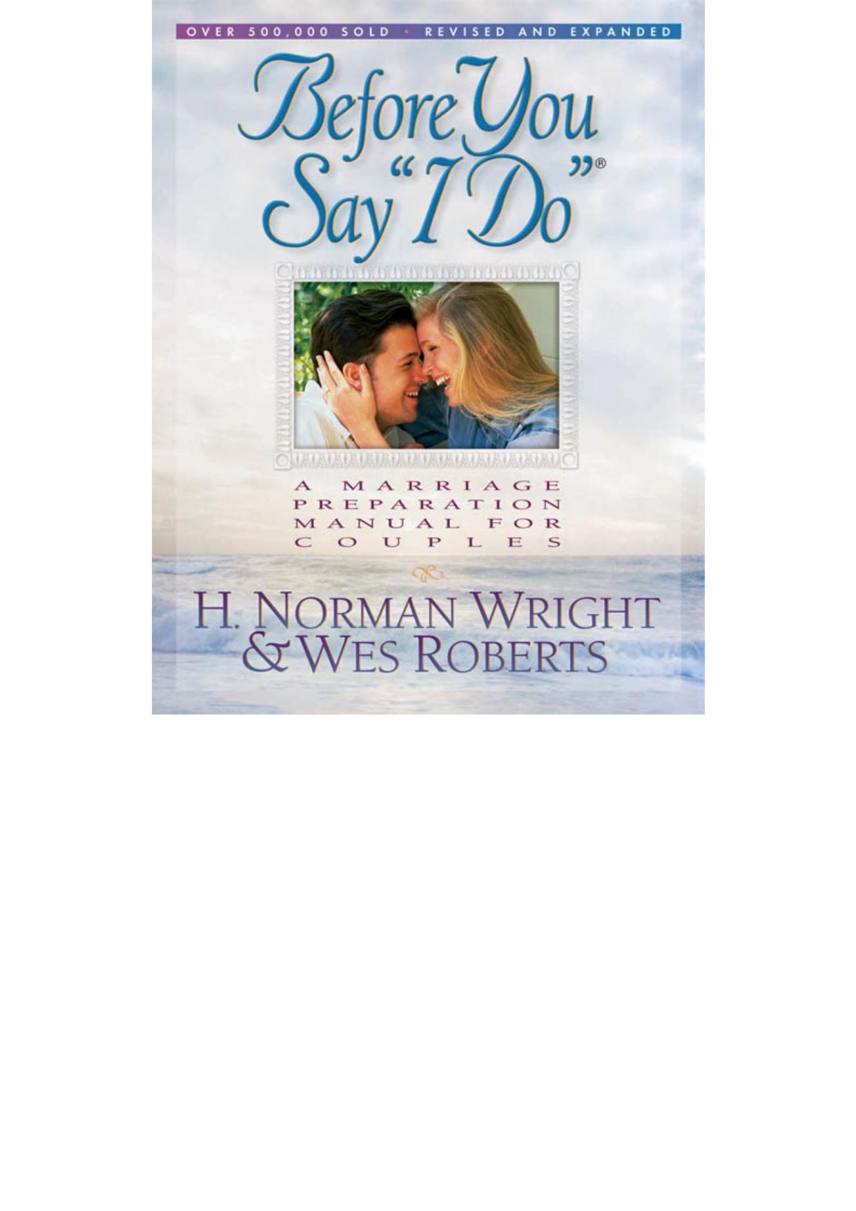Before You Say "I Do"
