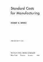Standard costs for manufacturing
