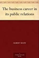 The business career in its public relations