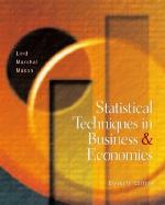 Statistical Techniques in Business and Economics [With CDROM]