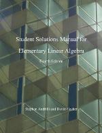 Student Solutions Manual for Elementary Linear Algebra