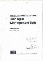 Training In Management Skills