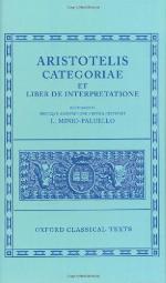 Categoriae et Liber de Interpretatione